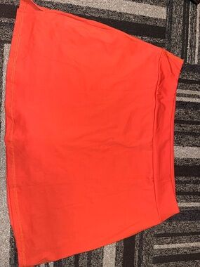 Bright Orange Women's Stretch Skirt